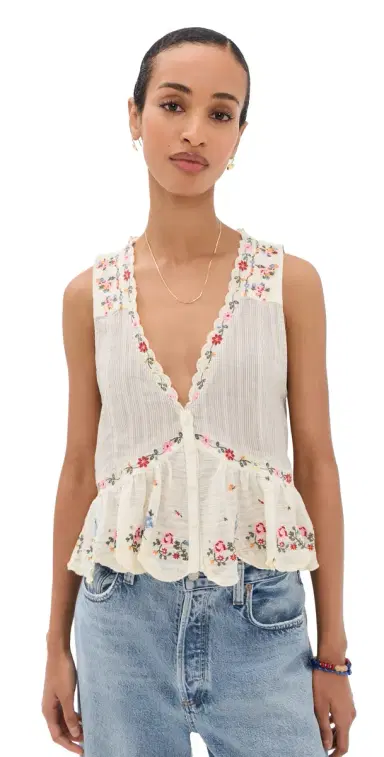 Free People Ellis Blouse Tea Combo | Thumbnail 1 Free People Ellis Blouse Tea Combo | Thumbnail 1