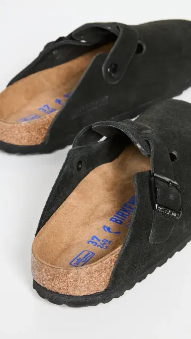 Birkenstock Boston Soft Footbed Clogs Black 38 | Thumbnail 4