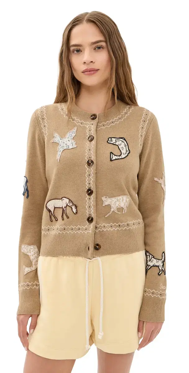 Winslow Craft Wool Cardigan Camel