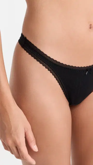 COUCOU The Thong 3 Pack Black | Thumbnail 4