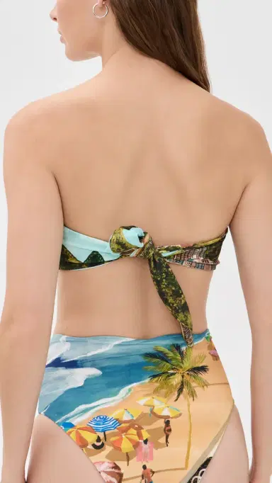 Farm Rio Copacabana Beach Bandeau Bikini Top Copacabana Beach ulti | Thumbnail 3 Farm Rio Copacabana Beach Bandeau Bikini Top Copacabana Beach ulti | Thumbnail 3