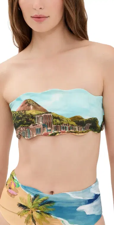 Farm Rio Copacabana Beach Bandeau Bikini Top Copacabana Beach ulti | Thumbnail 1 Farm Rio Copacabana Beach Bandeau Bikini Top Copacabana Beach ulti | Thumbnail 1