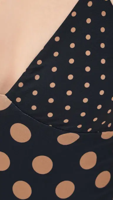 SIMONMILLER Behati One Piece Black/Tan Polka Dot | Thumbnail 6