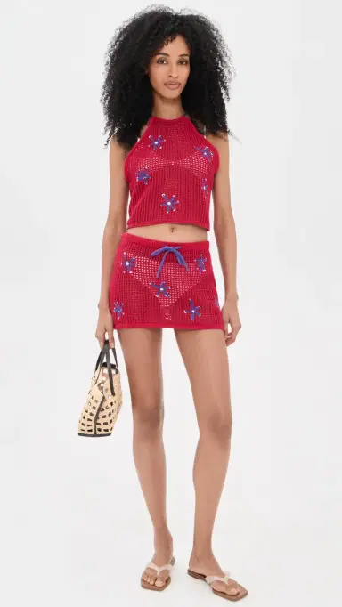 Staud Torin Coverup Top Painted Foulard | Thumbnail 5 Staud Torin Coverup Top Painted Foulard | Thumbnail 5