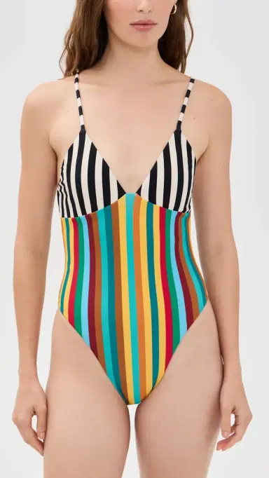 SIMONMILLER Behati One Piece Vibrant ulti Stripe | Thumbnail 2