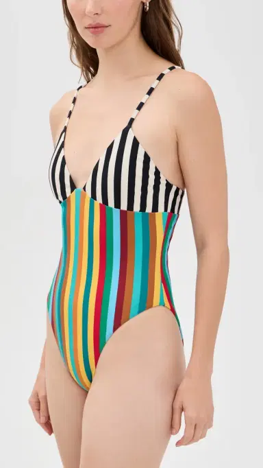 SIMONMILLER Behati One Piece Vibrant ulti Stripe | Thumbnail 4