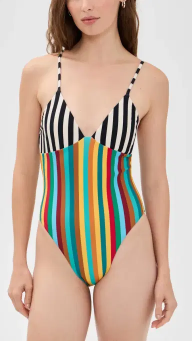 SIMONMILLER Behati One Piece Vibrant ulti Stripe | Thumbnail 5