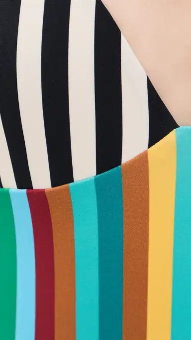 SIMONMILLER Behati One Piece Vibrant ulti Stripe | Thumbnail 6
