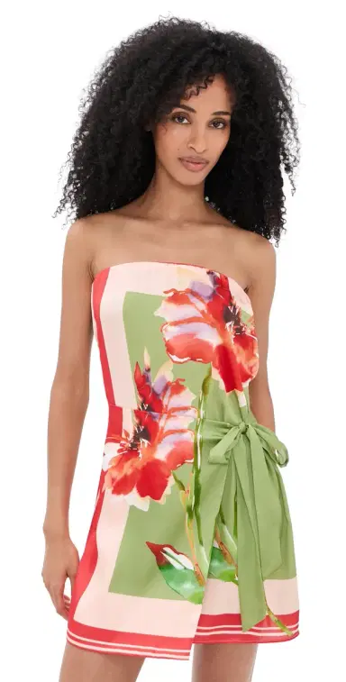 Misa Priya Dress Scarf Flora t | Thumbnail 1 Misa Priya Dress Scarf Flora t | Thumbnail 1