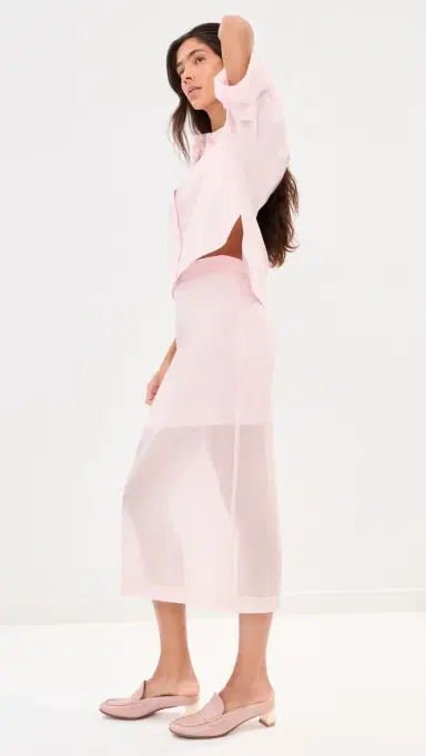 LE BOP Olivia Organza Skirt Pink 00 | Thumbnail 4