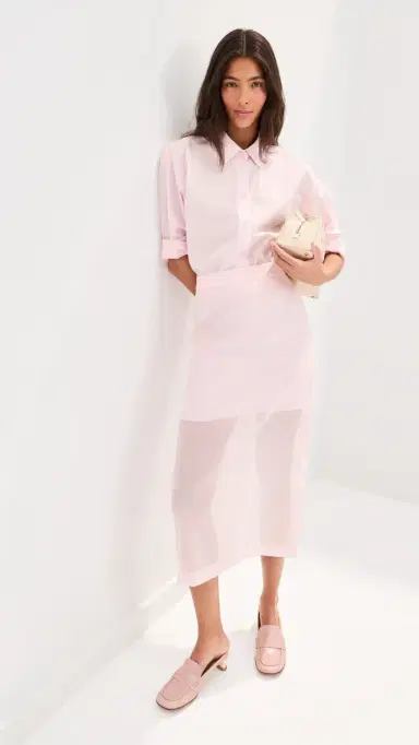 LE BOP Olivia Organza Skirt Pink 00 | Thumbnail 5