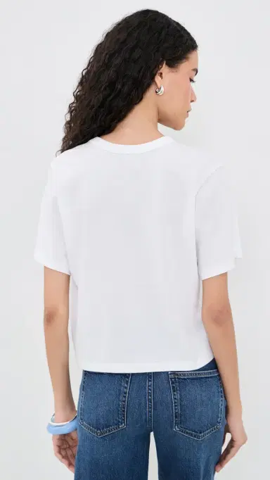 AYR The Practice Tee In Spa Knit White | Thumbnail 3