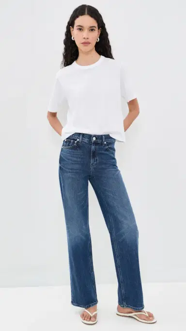 AYR The Practice Tee In Spa Knit White | Thumbnail 5