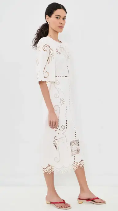 Carolina K Valentina Dress Off White | Thumbnail 4 Carolina K Valentina Dress Off White | Thumbnail 4