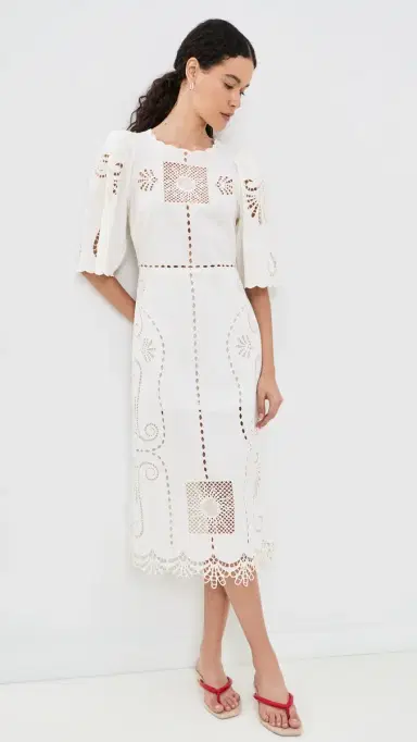 Carolina K Valentina Dress Off White | Thumbnail 5 Carolina K Valentina Dress Off White | Thumbnail 5