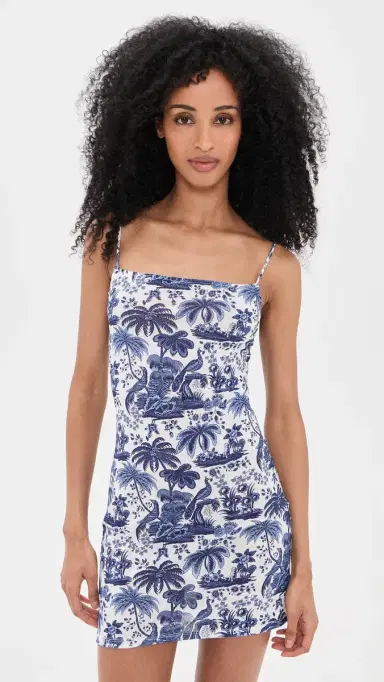 Staud Hastings Mini Dress Blue Toile | Thumbnail 2