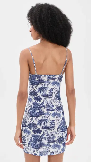 Staud Hastings Mini Dress Blue Toile | Thumbnail 3