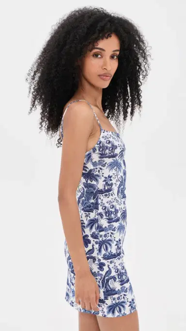 Staud Hastings Mini Dress Blue Toile | Thumbnail 4