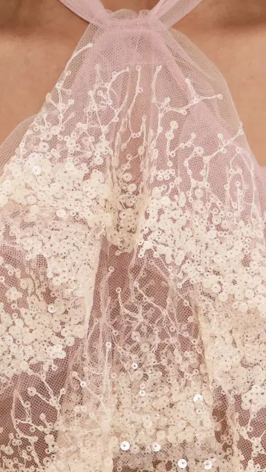 Aknvas Angelica Ruffle Tiered Dress Nude 4 | Thumbnail 6