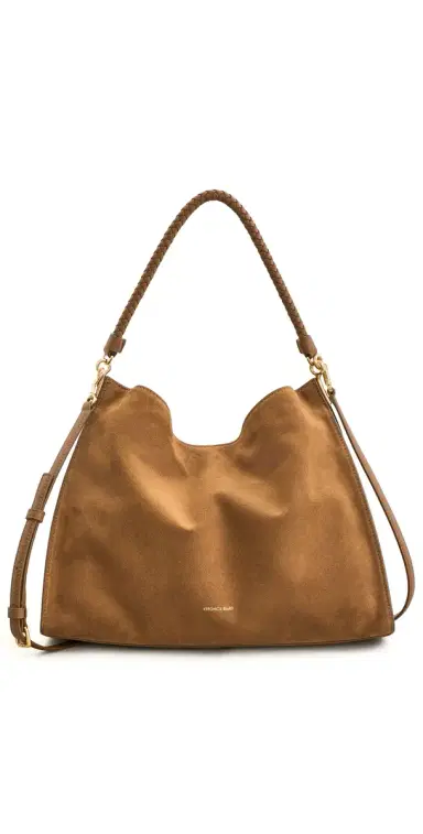 Veronica Beard Suede Vida Hobo Bag Acorn | Thumbnail 1 Veronica Beard Suede Vida Hobo Bag Acorn | Thumbnail 1