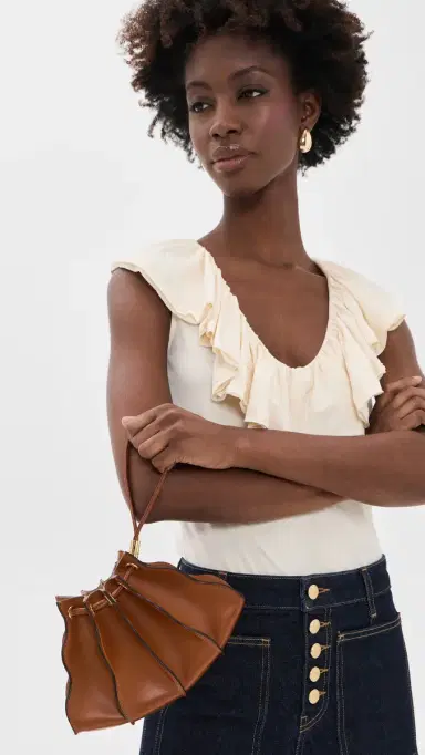 Ulla Johnson Adria Small Crossbody Bag Sierra One Size | Thumbnail 3 Ulla Johnson Adria Small Crossbody Bag Sierra One Size | Thumbnail 3