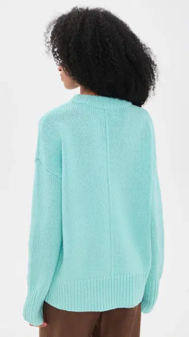 La Ligne Solid Marin Sweater Aqua | Thumbnail 3