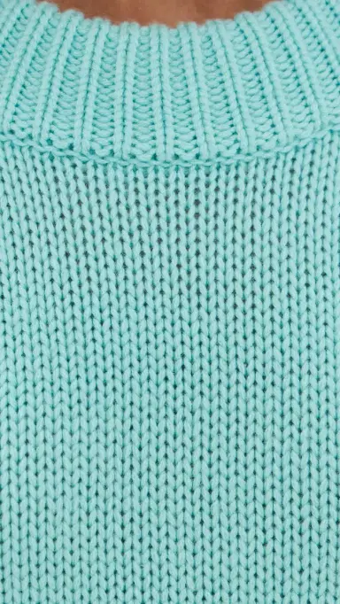 La Ligne Solid Marin Sweater Aqua | Thumbnail 6