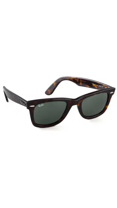 Ray-Ban Original Wayfarer Sunglasses Tortoise/Green One Size | Thumbnail 2 Ray-Ban Original Wayfarer Sunglasses Tortoise/Green One Size | Thumbnail 2