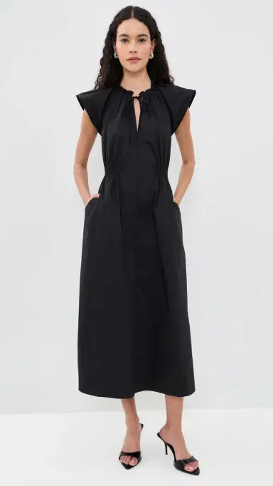 Tanya Taylor Ivana Dress Black | Thumbnail 2 Tanya Taylor Ivana Dress Black | Thumbnail 2