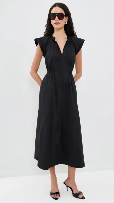 Tanya Taylor Ivana Dress Black | Thumbnail 5 Tanya Taylor Ivana Dress Black | Thumbnail 5