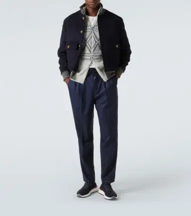Brunello Cucinelli Virgin wool straight pants | Thumbnail 2 Brunello Cucinelli Virgin wool straight pants | Thumbnail 2