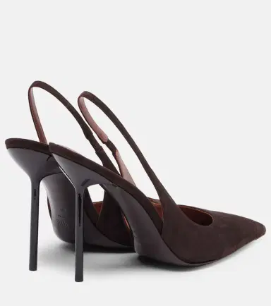 Paris Texas Lidia 105 suede slingback pumps | Thumbnail 3 Paris Texas Lidia 105 suede slingback pumps | Thumbnail 3