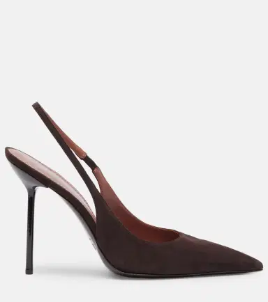 Paris Texas Lidia 105 suede slingback pumps | Thumbnail 4 Paris Texas Lidia 105 suede slingback pumps | Thumbnail 4