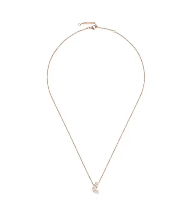 Repossi Serti Sur Vide 18kt rose gold pendant necklace with diamonds