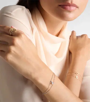 Repossi Letters 18kt white gold bracelet with diamonds | Thumbnail 2 Repossi Letters 18kt white gold bracelet with diamonds | Thumbnail 2