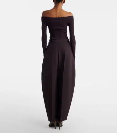 Alaïa Alaïa Poplin barrel-leg pants | Thumbnail 5