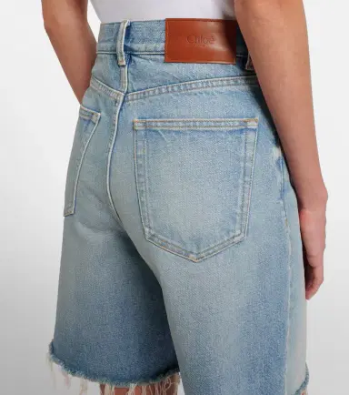 Chloe Chloé Faded denim shorts | Thumbnail 2 Chloe Chloé Faded denim shorts | Thumbnail 2