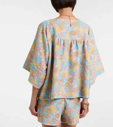 Chloé Chloé Floral gathered cotton top | Thumbnail 3
