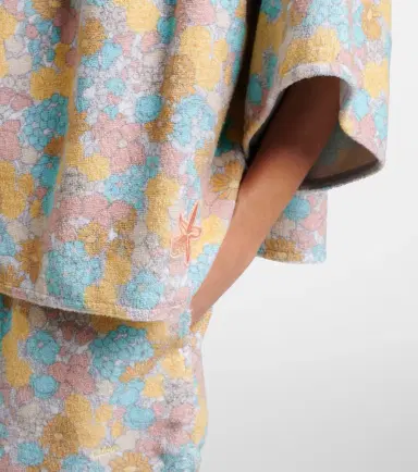 Chloé Chloé Floral gathered cotton top | Thumbnail 5