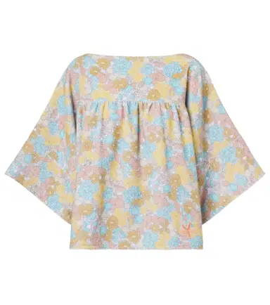 Chloé Chloé Floral gathered cotton top | Thumbnail 1