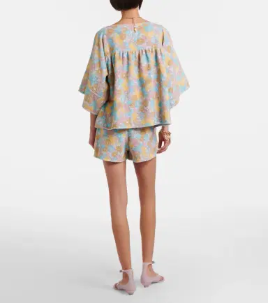 Chloe Chloé Floral cotton terry shorts | Thumbnail 2 Chloe Chloé Floral cotton terry shorts | Thumbnail 2