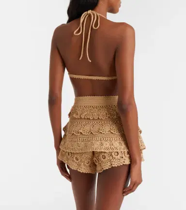 Loewe Paula's Ibiza crochet cotton micro shorts | Thumbnail 2