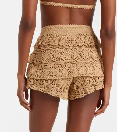 Loewe Paula's Ibiza crochet cotton micro shorts | Thumbnail 3