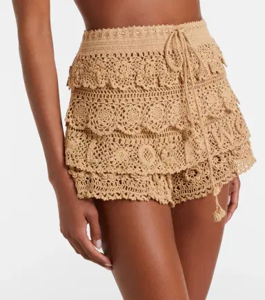 Loewe Paula's Ibiza crochet cotton micro shorts | Thumbnail 6