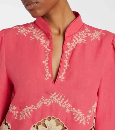 Valentino Embroidered linen shirt | Thumbnail 7 Valentino Embroidered linen shirt | Thumbnail 7