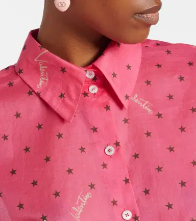 Valentino Cropped printed cotton shirt | Thumbnail 5 Valentino Cropped printed cotton shirt | Thumbnail 5