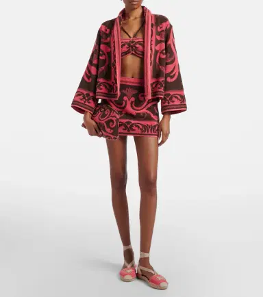 Valentino Cotton terry jacquard miniskirt | Thumbnail 5 Valentino Cotton terry jacquard miniskirt | Thumbnail 5