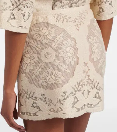 Valentino Floral cotton-blend miniskirt | Thumbnail 2 Valentino Floral cotton-blend miniskirt | Thumbnail 2