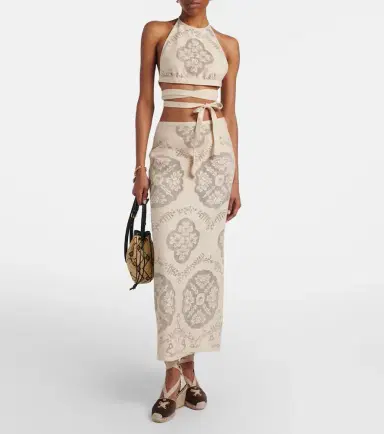 Valentino Open-back cotton-blend crop top | Thumbnail 3 Valentino Open-back cotton-blend crop top | Thumbnail 3