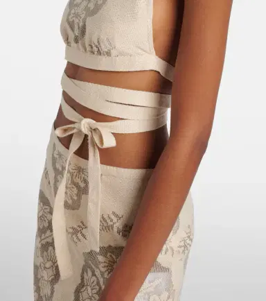 Valentino Open-back cotton-blend crop top | Thumbnail 5 Valentino Open-back cotton-blend crop top | Thumbnail 5